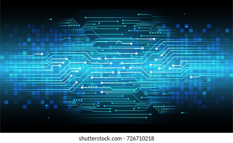 binary circuit board future technology, blue cyber security concept background, abstract hi speed digital internet.motion move blur. pixel vector