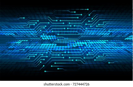 binary circuit board future technology, blue cyber security concept background, abstract hi speed digital internet.motion move blur. pixel vector