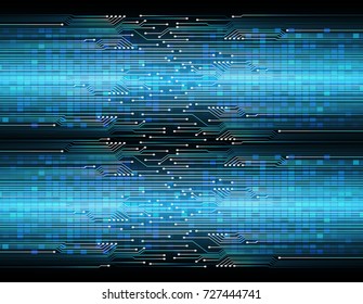 binary circuit board future technology, blue cyber security concept background, abstract hi speed digital internet.motion move blur. pixel vector