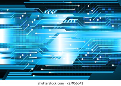 binary circuit board future technology, blue cyber security concept background, abstract hi speed digital internet.motion move blur. pixel vector