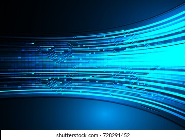 binary circuit board future technology, blue cyber security concept background, abstract hi speed digital internet.motion move blur. pixel vector