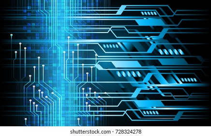 binary circuit board future technology, blue cyber security concept background, abstract hi speed digital internet.motion move blur. pixel vector