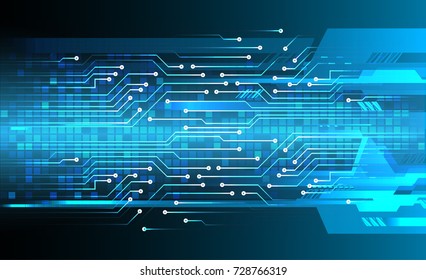 binary circuit board future technology, blue cyber security concept background, abstract hi speed digital internet.motion move blur. pixel vector