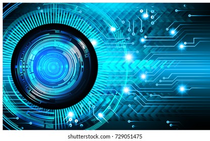 binary circuit board future technology, blue eye cyber security concept background, abstract hi speed digital internet.motion move blur. pixel vector