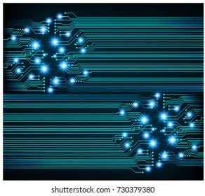 binary circuit board future technology, blue cyber security concept background, abstract hi speed digital internet. motion move blur. pixel vector