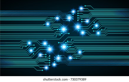 binary circuit board future technology, blue cyber security concept background, abstract hi speed digital internet. motion move blur. pixel vector