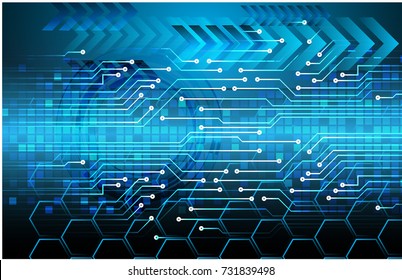 binary circuit board future technology, blue cyber security concept background, abstract hi speed digital internet.motion move blur. arrow vector