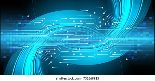 binary circuit board future technology, blue cyber security concept background, abstract hi speed digital internet.motion move blur. pixel vector