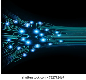binary circuit board future technology, blue cyber security concept background, abstract hi speed digital internet.motion move blur. pixel vector