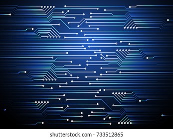 binary circuit board future technology, blue cyber security concept background, abstract hi speed digital internet.motion move blur. pixel vector