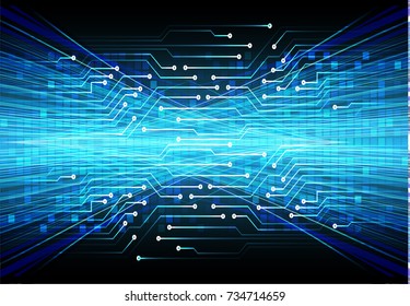 binary circuit board future technology, blue cyber security concept background, abstract hi speed digital internet.motion move blur. pixel vector
