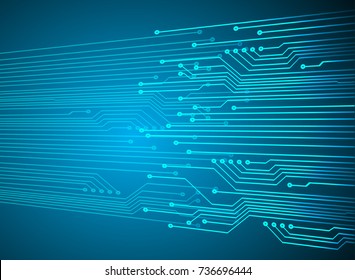 binary circuit board future technology, blue cyber security concept background, abstract hi speed digital internet.motion move blur. pixel vector