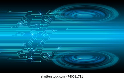 binary circuit board future technology, blue cyber security concept background, abstract hi speed digital internet.motion move blur. pixel vector