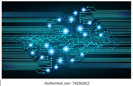 binary circuit board future technology, blue cyber security concept background, abstract hi speed digital internet.motion move blur. pixel vector