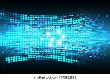 binary circuit board future technology, blue cyber security concept background, abstract hi speed digital internet.motion move blur. pixel vector