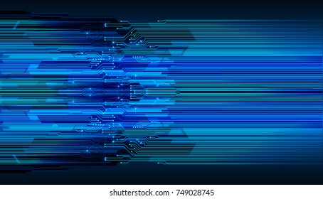 binary circuit board future technology, blue cyber security concept background, abstract hi speed digital internet.motion move blur. pixel vector