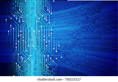 binary circuit board future technology, blue cyber security concept background, abstract hi speed digital internet.motion move blur. pixel vector