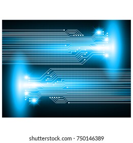 binary circuit board future technology, blue cyber security concept background, abstract hi speed digital internet.motion move blur. pixel vector
