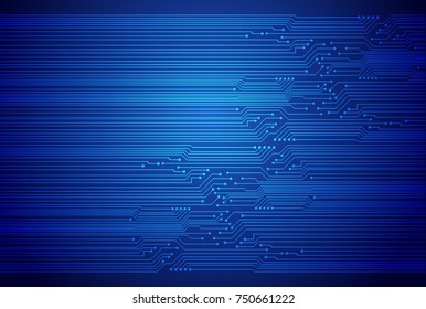 binary circuit board future technology, blue cyber security concept background, abstract hi speed digital internet.motion move blur. pixel vector