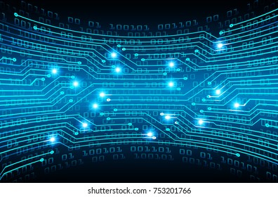 binary circuit board future technology, blue cyber security concept background, abstract hi speed digital internet.motion move blur. pixel vector
