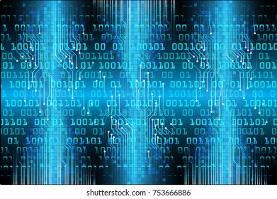 binary circuit board future technology, blue cyber security concept background, abstract hi speed digital internet.motion move blur. pixel vector