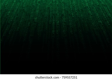binary circuit board future technology, green cyber security concept background, abstract hi speed digital internet.motion move blur. pixel vector