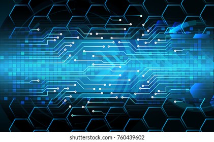 binary circuit board future technology, blue cyber security concept background, abstract hi speed digital internet.motion move blur. pixel vector