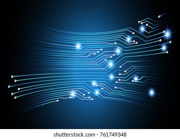 binary circuit board future technology, blue cyber security concept background, abstract hi speed digital internet.motion move blur. pixel vector