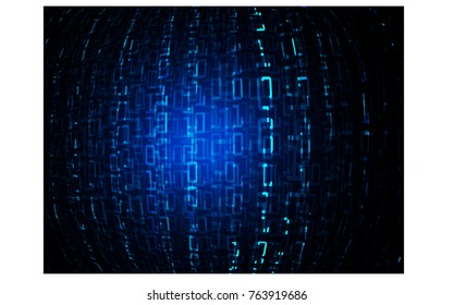 binary circuit board future technology, blue cyber security concept background, abstract hi speed digital internet.motion move blur. pixel vector