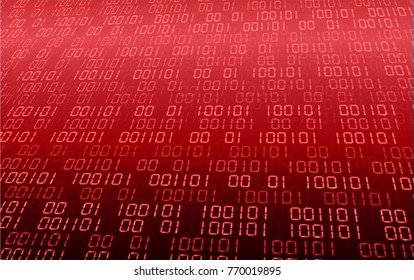 binary circuit board future technology, red cyber security concept background, abstract hi speed digital internet.motion move blur. pixel vector