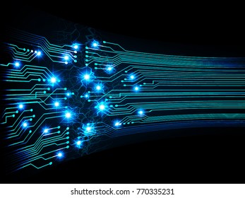 binary circuit board future technology, blue cyber security concept background, abstract hi speed digital internet.motion move blur. bolt, thunderbolt, shaft vector