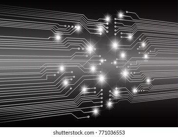 binary circuit board future technology, black cyber security concept background, abstract hi speed digital internet.motion move blur. pixel vector