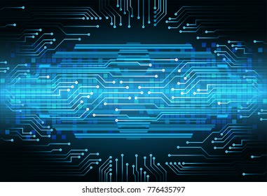 binary circuit board future technology, blue cyber security concept background, abstract hi speed digital internet.motion move blur. pixel vector