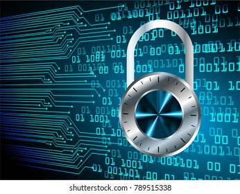 binary circuit board future technology, blue cyber security concept background, abstract hi speed digital internet.motion move blur. pixel vector