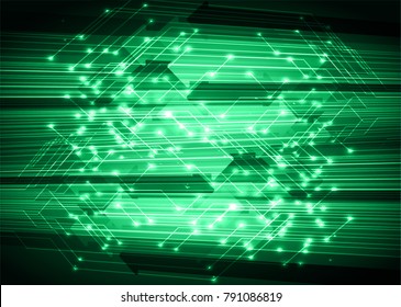binary circuit board future technology, green cyber security concept background, abstract hi speed digital internet.motion move. arrow vector