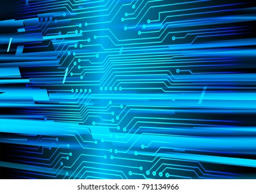 binary circuit board future technology, blue cyber security concept background, abstract hi speed digital internet.motion move blur. pixel vector
