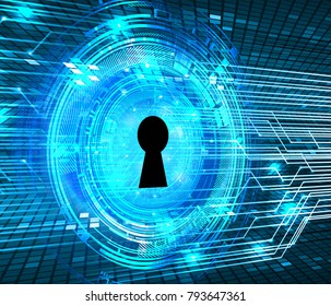 binary circuit board future technology, blue cyber security concept background, abstract hi speed digital internet.motion move blur. pixel vector