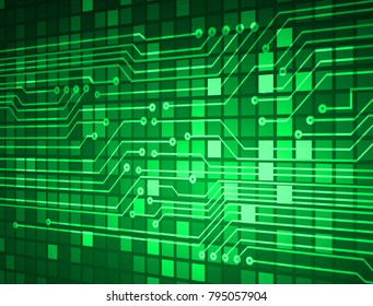 binary circuit board future technology, grren cyber security concept background, abstract hi speed digital internet.motion move blur. world map vector