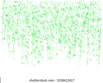 Binary circuit code big data texture vector. Futuristic technical progress neon background. Global virus attack big data artificial intelligence. Hacker or coding concept, binary computer code.