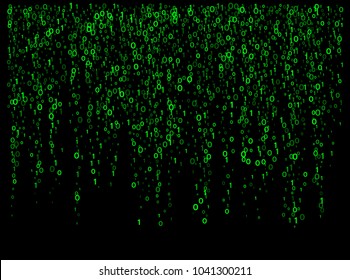 Binary circuit code big data texture vector. Futuristic virtual reality cool neon background. Global virus attack big data artificial intelligence. Hacker or coding concept, binary circuit code.
