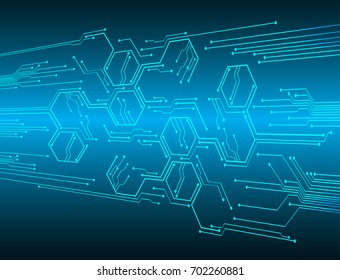 binary circuit future technology, blue cyber security concept background, abstract hi speed digital internet.motion move blur. pixel vector