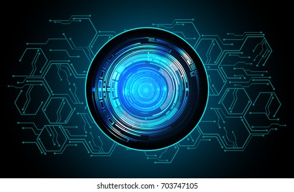 binary circuit future technology, blue eye cyber security concept background, abstract hi speed digital internet.motion move blur. pixel