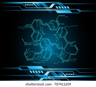 binary circuit future technology, blue cyber security concept background, abstract hi speed digital internet.motion move blur. pixel. vector