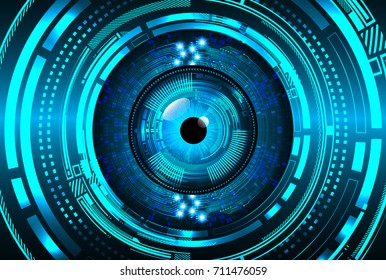 binary circuit future technology, blue eye cyber security concept background, abstract hi speed digital internet.motion move blur. pixel