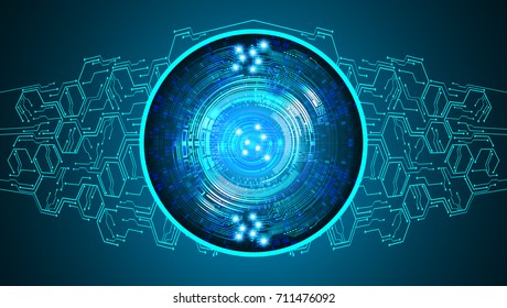 binary circuit future technology, blue eye cyber security concept background, abstract hi speed digital internet.motion move blur. pixel
