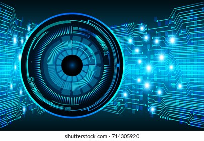 binary circuit future technology, blue eye cyber security concept background, abstract hi speed digital internet.motion move blur. pixel vector
