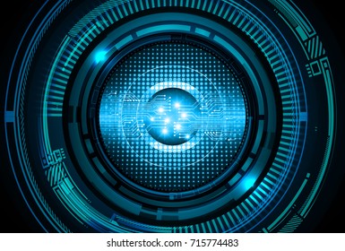 binary circuit future technology, blue eye cyber security concept background, abstract hi speed digital internet.motion move blur. pixel secure vector