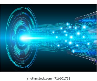 binary circuit future technology, blue cyber security concept background, abstract hi speed digital internet.motion move blur. pixel vector