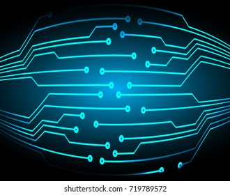 binary circuit future technology, blue eye cyber security concept background, abstract hi speed digital internet.motion move blur. pixel vector