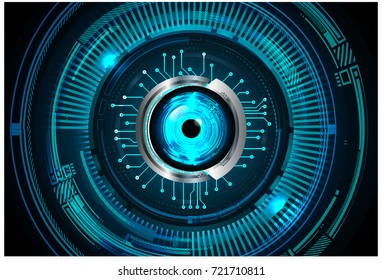 binary circuit future technology, blue eye cyber security concept background, abstract hi speed digital internet.motion move blur. pixel vector